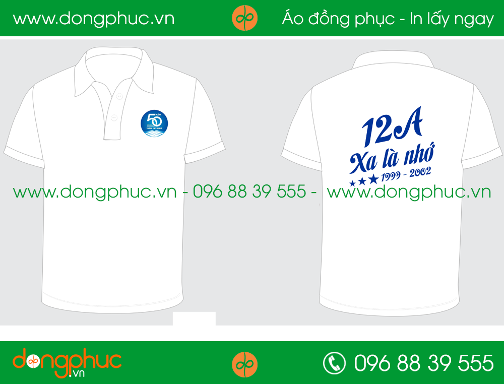 Áo phông đồng phục Lớp 12A